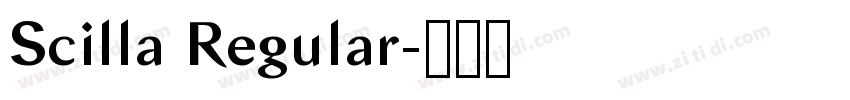 Scilla Regular字体转换